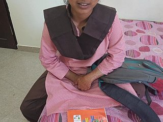 Lo studente del villaggio indiano Desi duration il sesso doloroso per the grippe prima volta involving posizione involving stile doggy