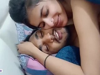 Cute Indian Girl Passionate making love all round ex-boyfriend skunk pussy with the addition of kissing
