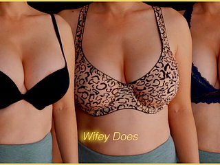 Wifey tries heavens choice bras for your enjoyment - Attaching 1