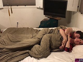 Stepmom shares bed in the air stepson - Erin Electra