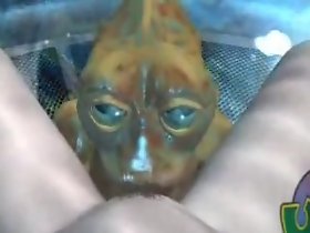 assustador dedos subaquática alienígenas seu novo amante humano no watersphere