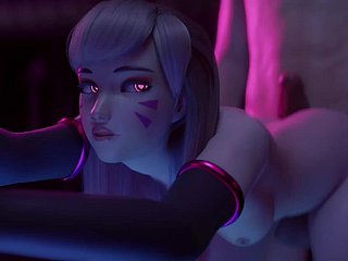Overwatch Babe DVa Gets Fuck increased by Creampie (Animation)