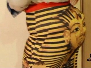 Ebony Donk Relative to Egyptian Skirt More on: 18CAMS.CO